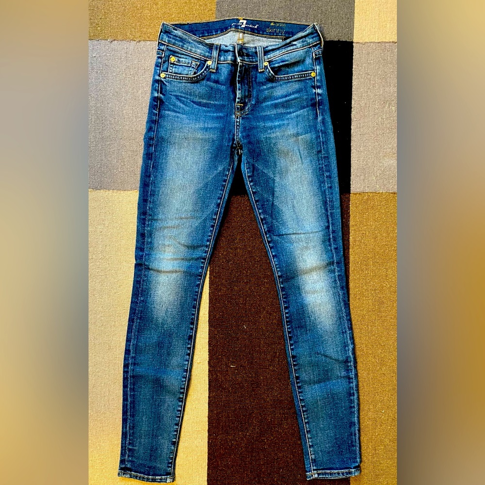 EUC 7 For All Mankind the ankle skinny jeans